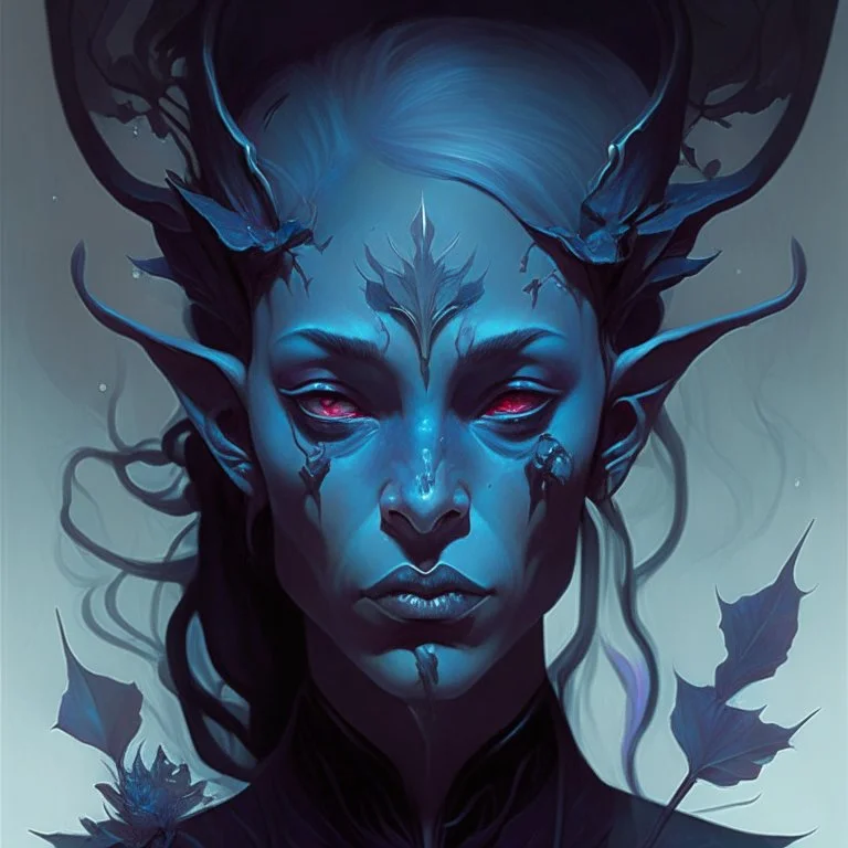 dream portrait of female dark elf by james jean