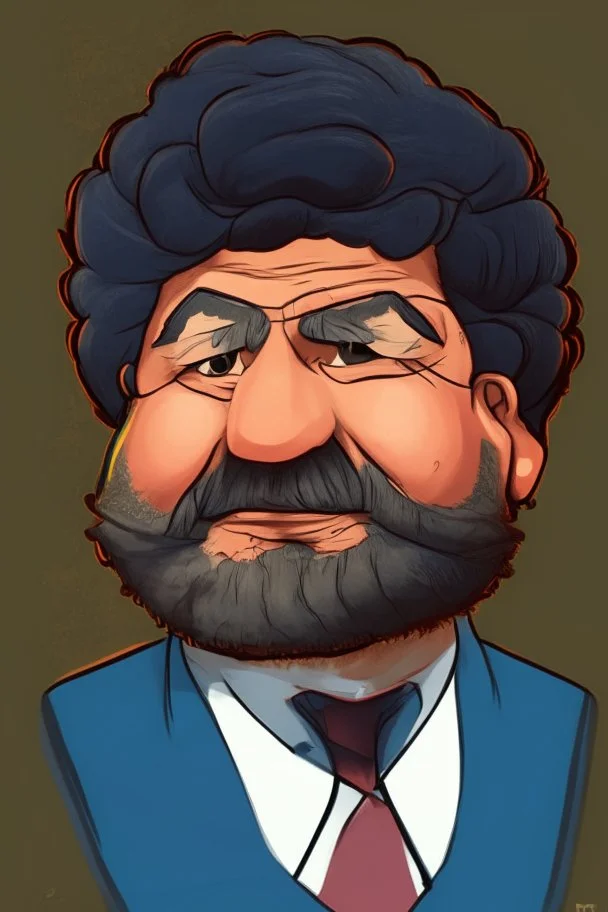 Mohamed Morsy Former President of Egypt cartoon 2d