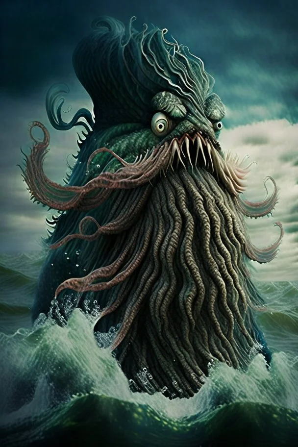 Bizarre sea monster