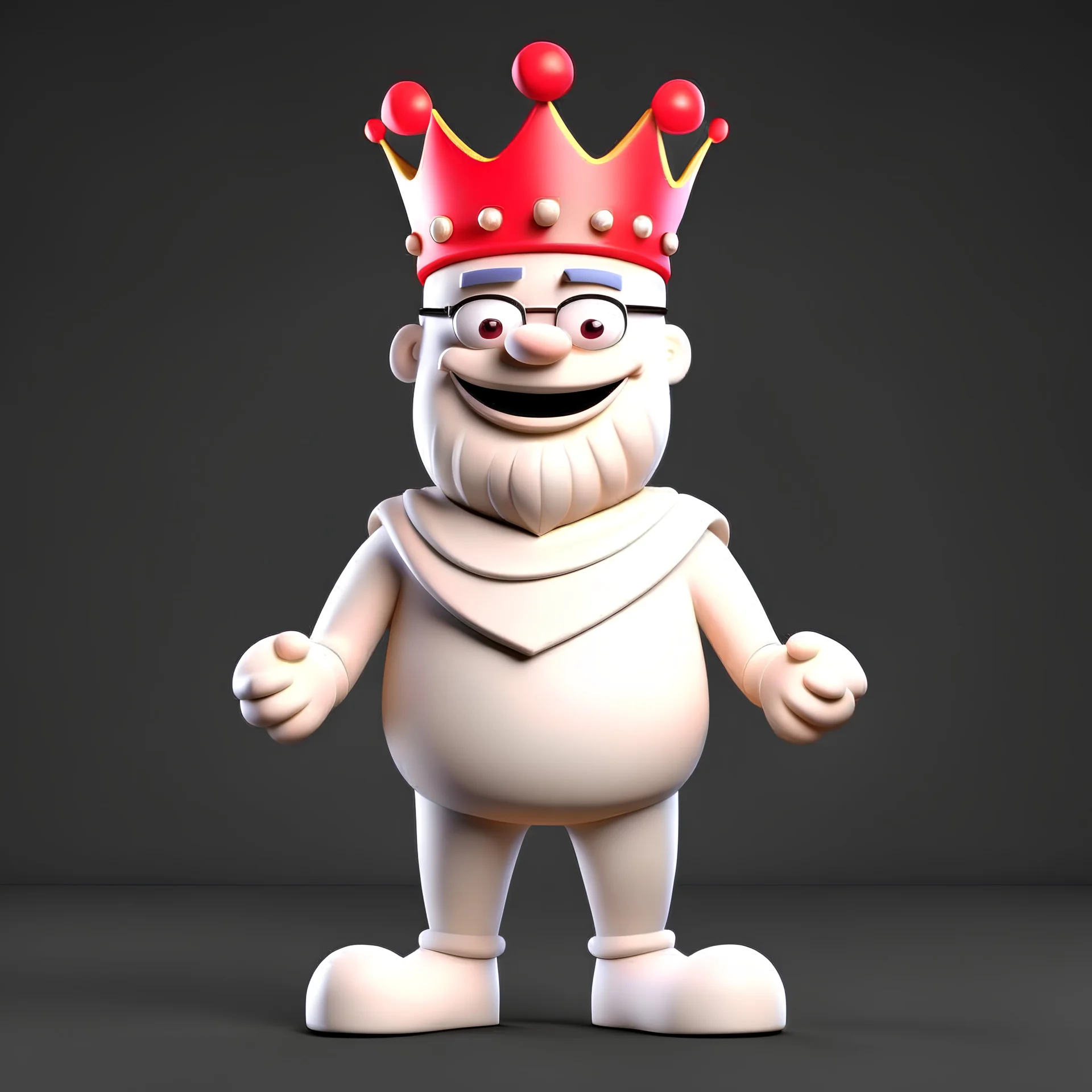 King cheerful 3D