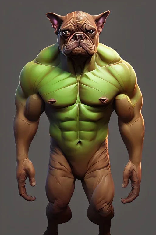 alien french bulldog musculature hulk body HD strong french bulldog hulk marvels Warcraft