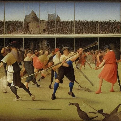 baseball game players by hieronymous bosch