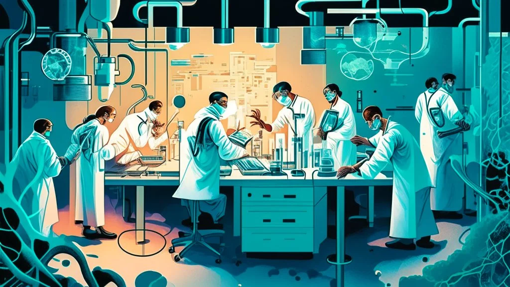 The image for the article can depict a dedicated medical team engaged in advanced laboratory research. In this scene, doctors and researchers come together to study and understand rare and intriguing diseases. The atmosphere is one of discovery, science, and technological advancement, with the team diligently working to improve human understanding of these mysterious conditions and develop better treatments for patients. The image reflects scientific progress and the efforts made to achieve adva