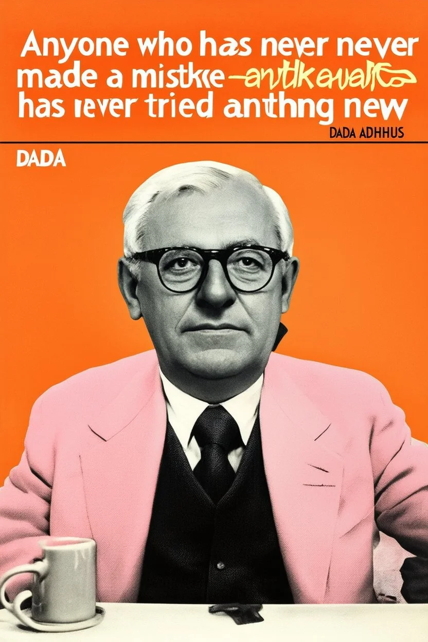 Anyone who has never made a mistake has never tried anything new; Dada; Bauhaus
