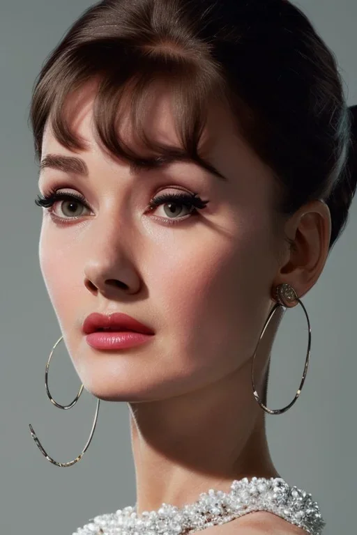 Audrey Hepburn pin the style of stefan kostic, realistic, full body, sharp focus, 8 k high definition, insanely detailed, intricate, elegant, art by stanley lau and artgerm