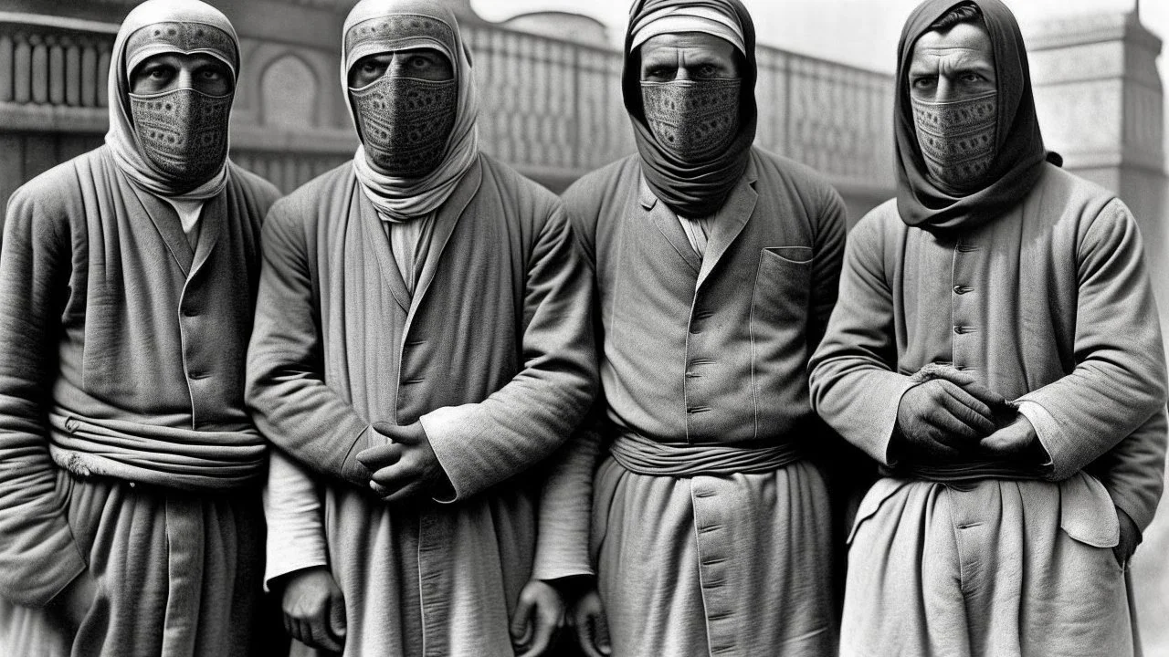 Four men masked arab killers 1930