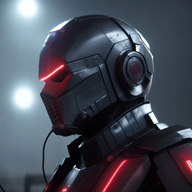 Sweet british cyber man, cold ambient, rain, fog, latex, cables, purpurin, black, gold, rings piercing, brown, decorative color feathers, circuits, neon style, a lot of led lights, fog, rain, vibrant color, highly detailed, art stations, concept art, smooth, unreal engine 5, god rays, ray tracing, RTX, lumen lighting, ultra detail, volumetric lighting, 3d, finely drawn, high definition, high resolution.