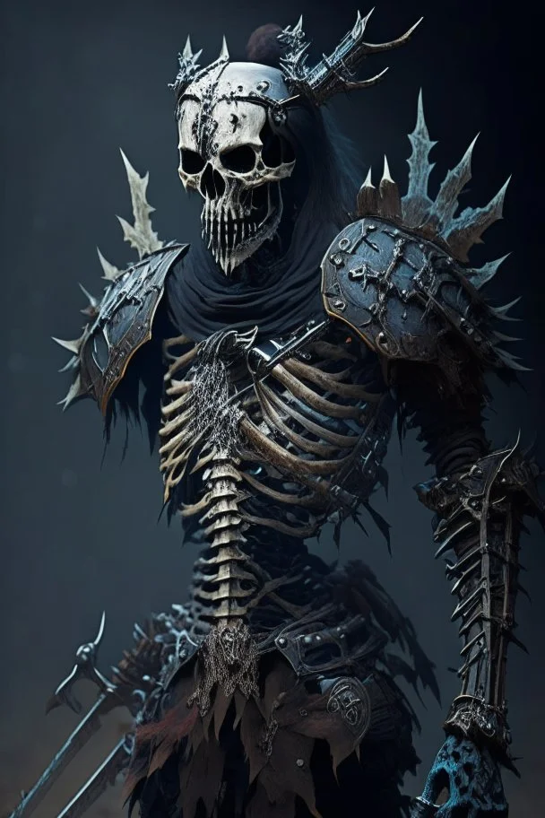 dark armored skeleton wild hunt warrior