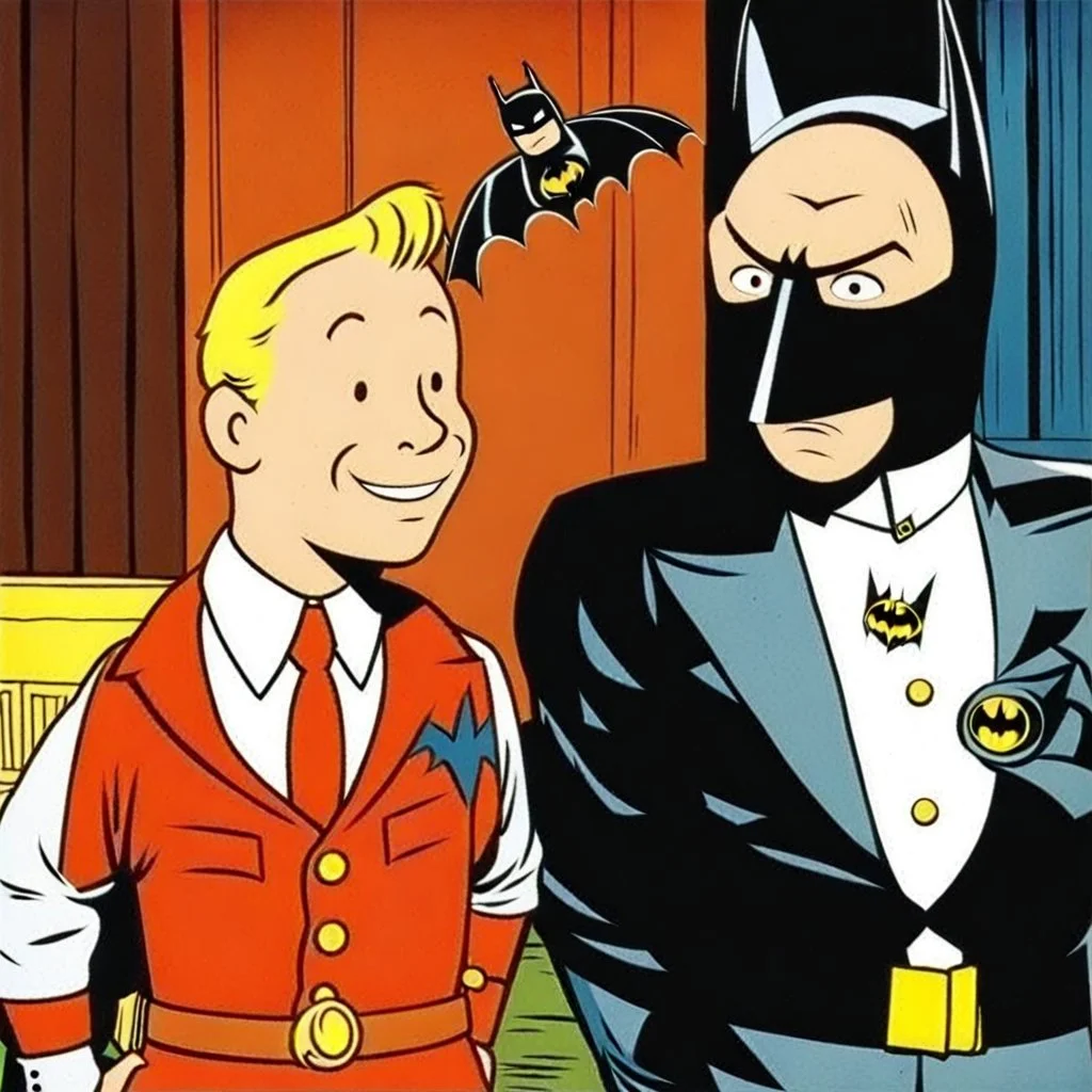 Tintin with batman