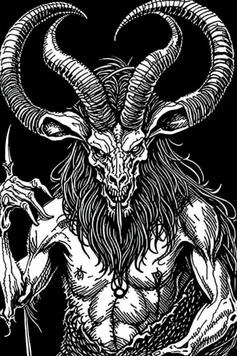 A goat black metal 2d