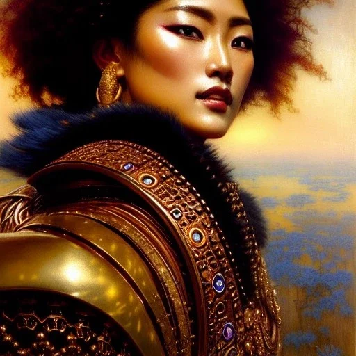 portrait beautiful face 'Yuda-Fist of the North Star',busty,ancient metal armor balanciaga fashion clothe painting by gaston bussiere, greg rutkowski, yoji shinkawa, yoshitaka amano, tsutomu nihei, donato giancola, tim hildebrandt, oil on canvas, cinematic composition, extreme detail,fit full head inside picture,16k