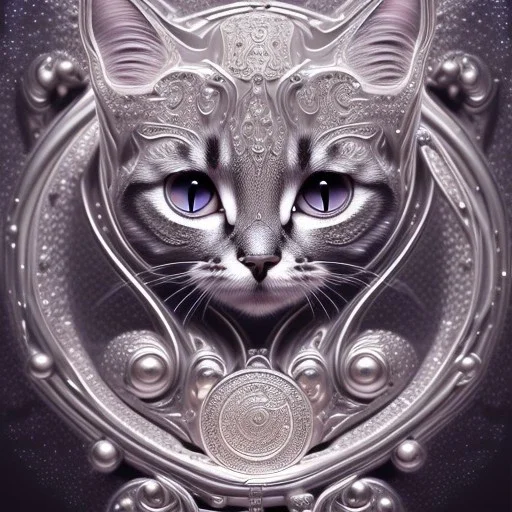 3d cute cats, beautiful rich, detailed yin and yang symbol, shiny, intricate, gorgeous, ultrafine detail, hyperrealism, trending , sharp focus, intricate details, highly detailed, glowing, glitter, complementary colours