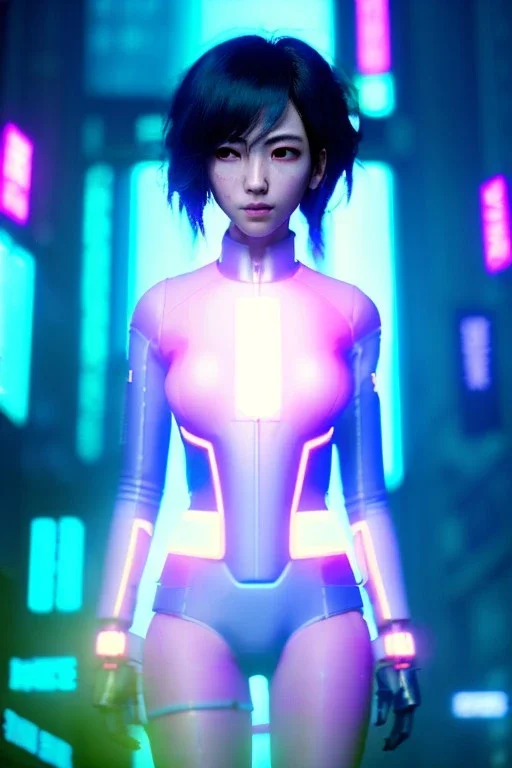 portrait, Asian cyborg woman, ghost in the shell style :: symmetry photography, cyberpunk style, pink hair, makeup, long line eye, light iris, :: black samurai armor, japanese traditional pattern, wires and circuits, pink, white, black :: cinematic, Ultra realistic, dark scene, soft color, highly detailed, unreal engine 5, RTX, ultra detail, 3d, finely drawn, high definition.