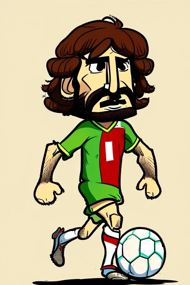 Destiny Udoji Italian football player cartoon 2d