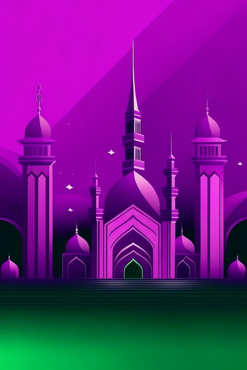 Saudi Day Purple Background