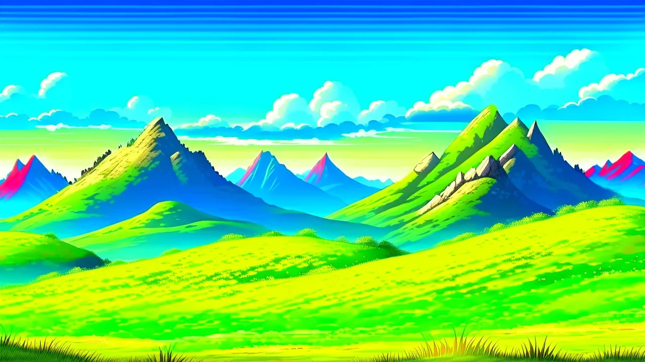 grassland plains mountain background