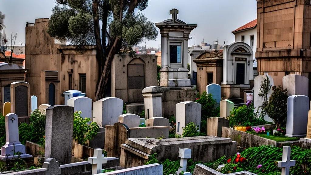 cemetery in the heart of the old city