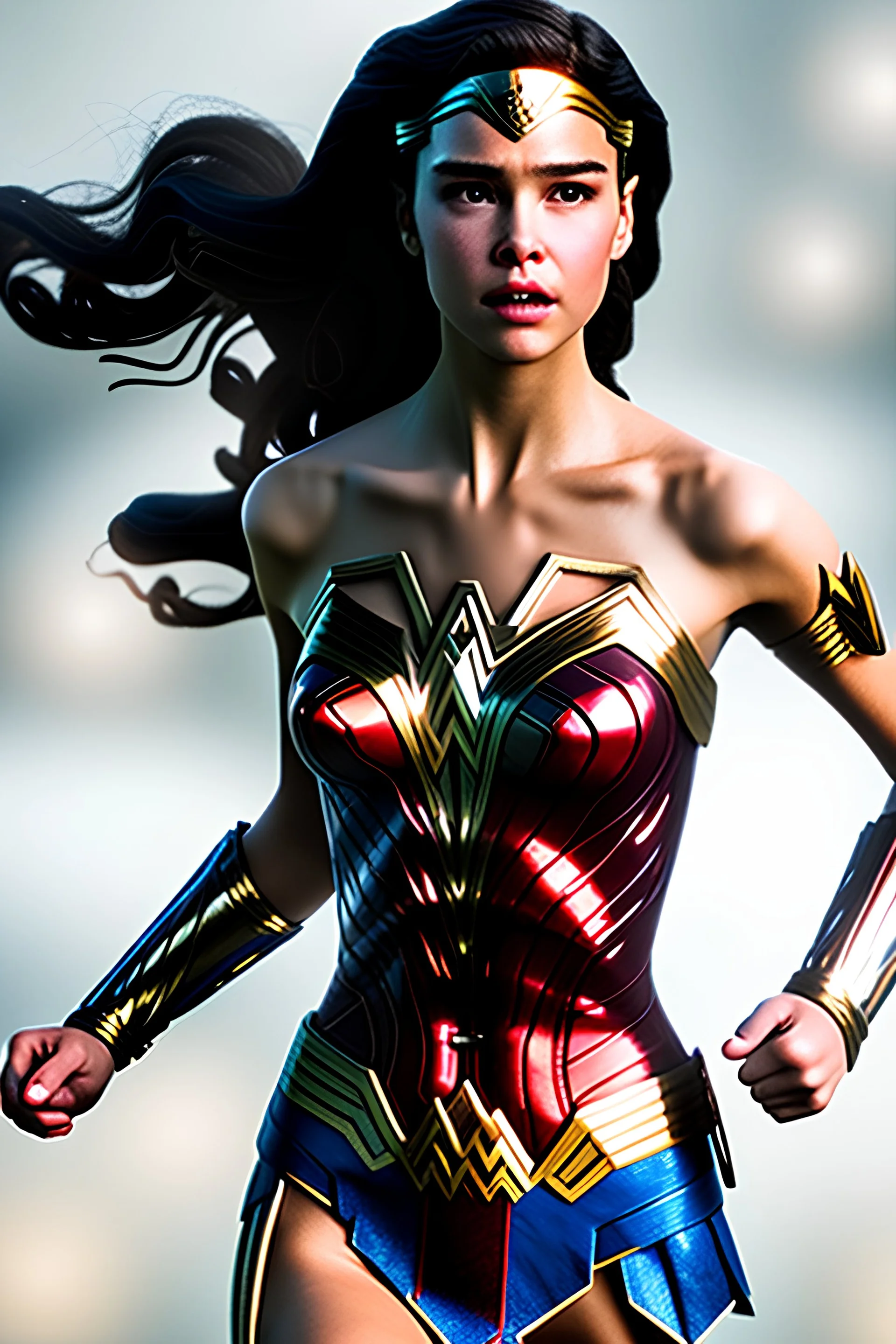 4K Ultra-HD -- Hailee Steinfeld as Wonder Woman --4k Ultra-HD--Hyper realistic--Cinema lighting