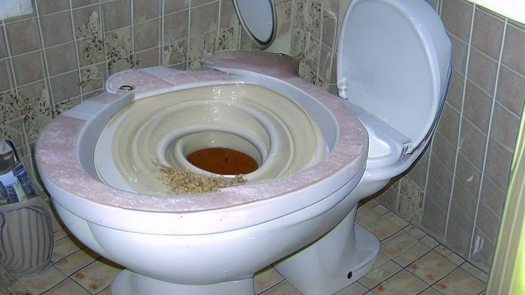 toilet stopped up and overflowing