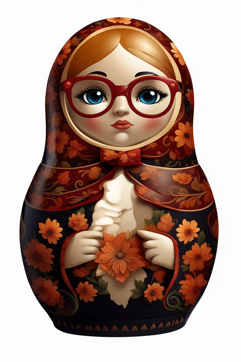 take the matryoshka dolls patterns from Khokhloma