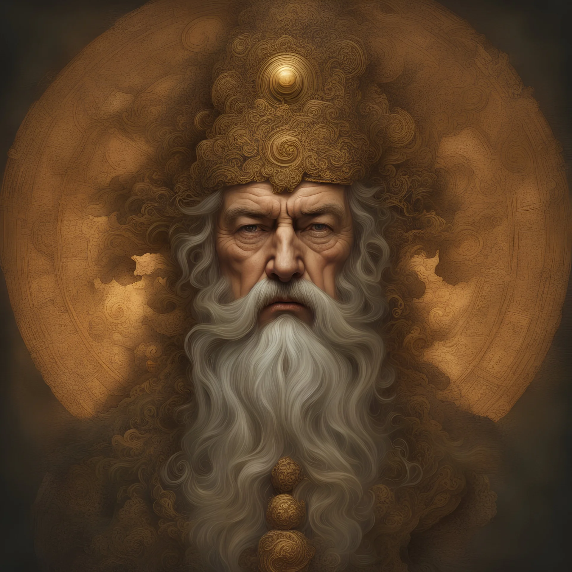 fantasy portrait of the mind of a god of luck