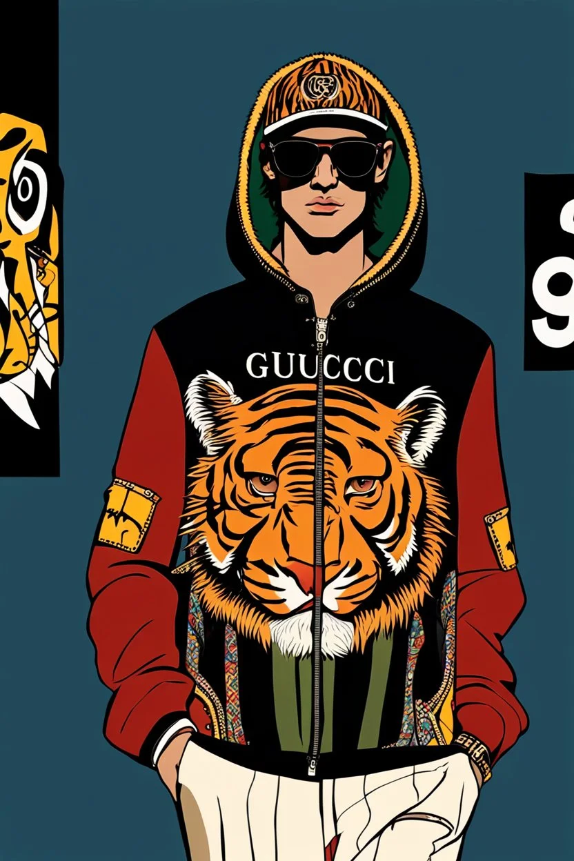 Giacca gucci 2025 con tigre