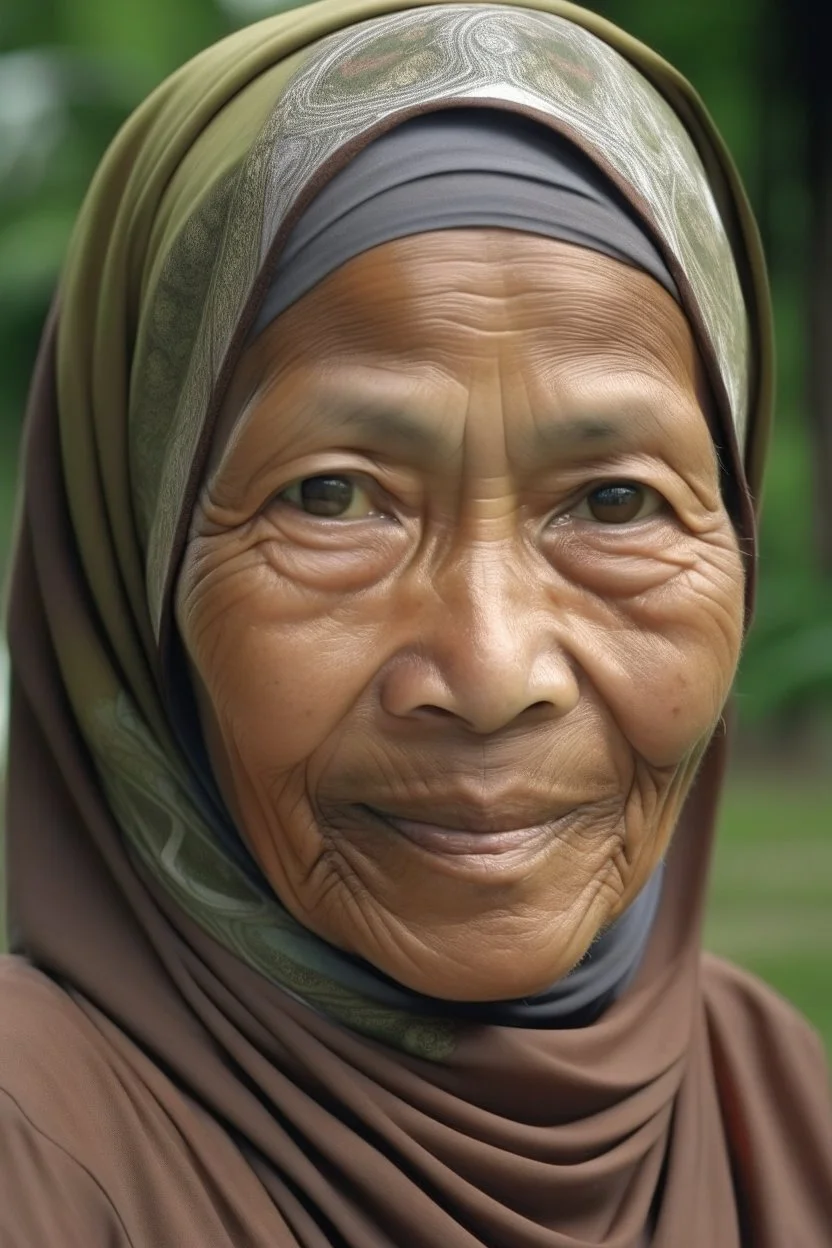 a muslim woman, aged 35 yers old, Malay race