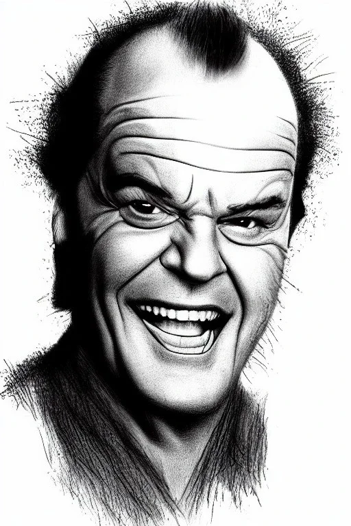 Jack Nicholson scribble portrait, 8k resolution, r_drawings_rene, scribble, scribble drawing, scribble art, deviantart, rdrawings25, instagram, line draw, scribble sketch