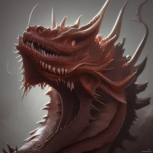 red dragon, dragon portrait, portrair, dragon head, dragon face, big eyes, fangs, dragon with horns, 8k resolution, high-quality, fine-detail, fantasy, incredibly detailed, ultra high resolution, 8k, complex 3d render, cinema 4d