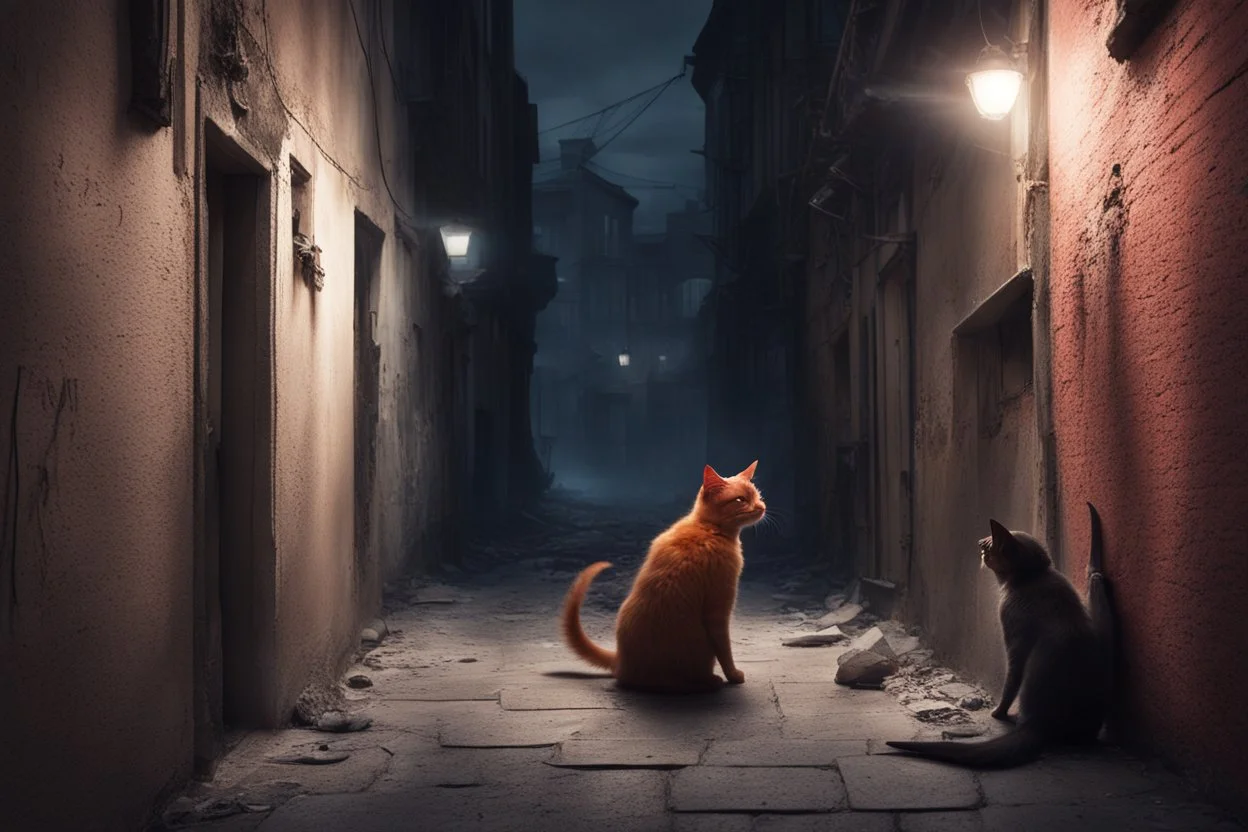 He led the stupid Sailor into a dark alley between the hotel and the wall and turned around just at that moment to see a heavy bat affectionately meeting the red-haired back of his head. This sound was a reward for all the sugary intonations that the Cat had to listen to. He would have done it himself with pleasure, but only, probably, he would not have accidentally calculated the force.