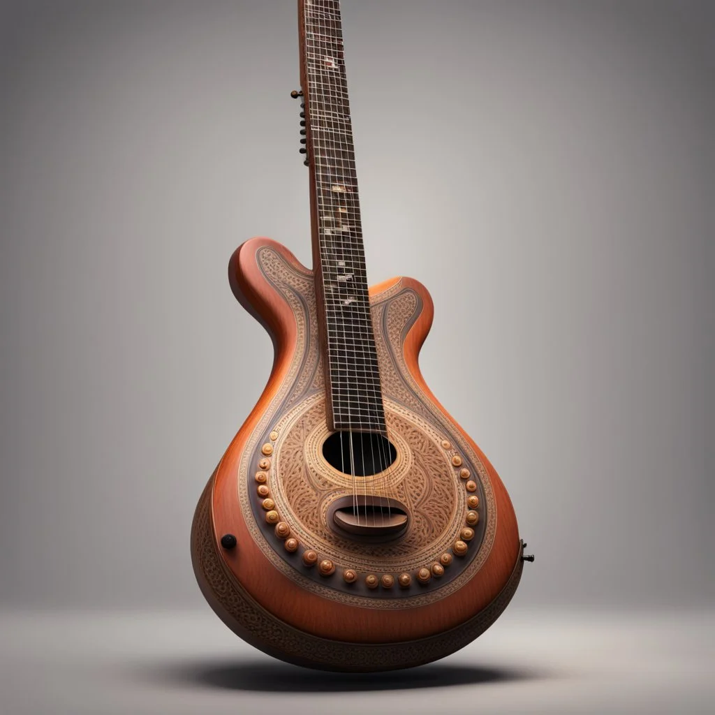 Hyper Realistic Sitar Instrument