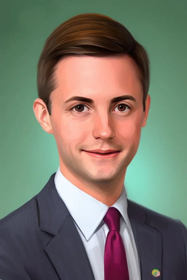 pretty young male politician gay portrait