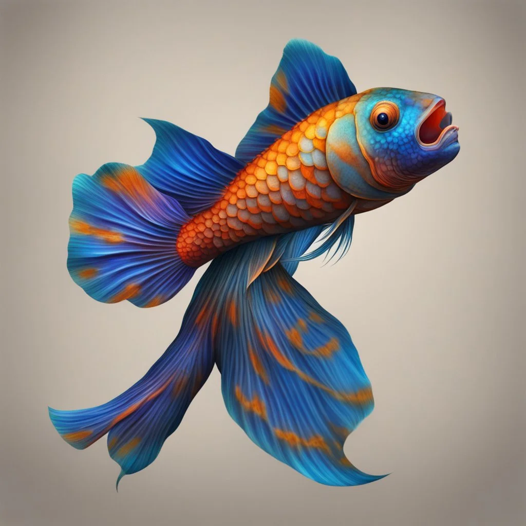 Create a Texture, Inspired from Mandarin Dragonet Fish Tail, 3d Realist Detailed