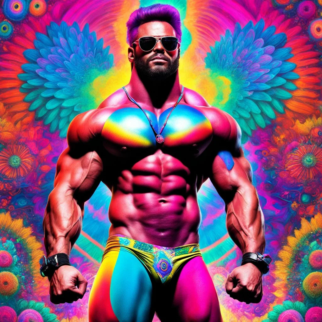 psychedelic steroids: simultaneously hyper masculine and hyper feminine