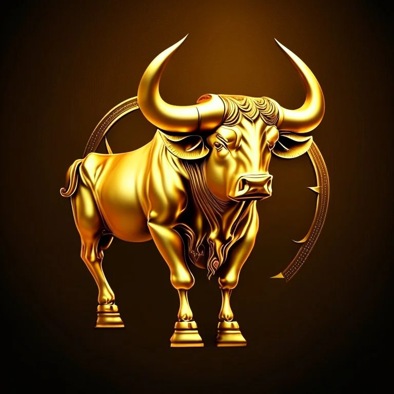 royal house symbol golden bull