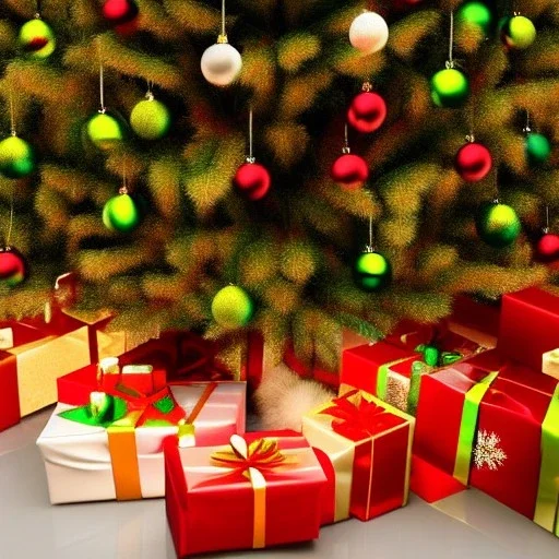 new year, 2023, christmas tree, HD quality, badminton, shuttlecocks