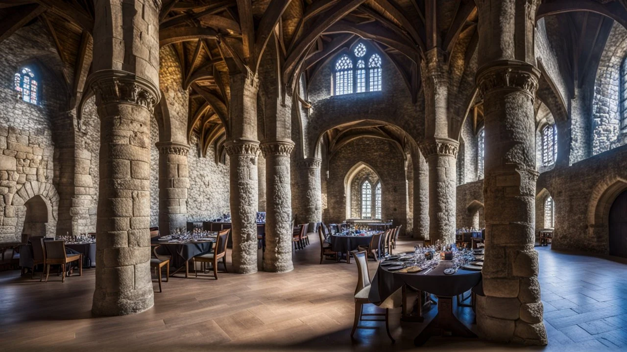 inside the great castle dining hall