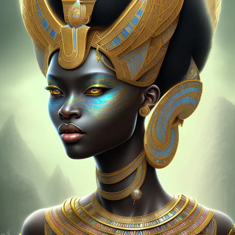 sango fantasy, fantasy magic, intricate, sharp focus, illustration, highly detailed, digital painting, concept art, matte, masterpiece head sexy African beauty black afro hair earth lady silver tiger head Egyptian princess pyramid