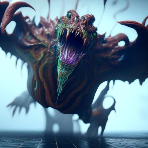 Fluid ink creature running, unreal engine 5, 8k resolution, photorealistic, ultra detailed