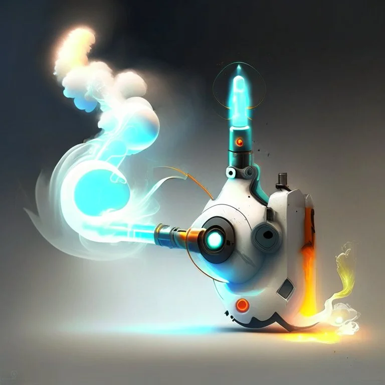 Portal gun and fire smoke watter