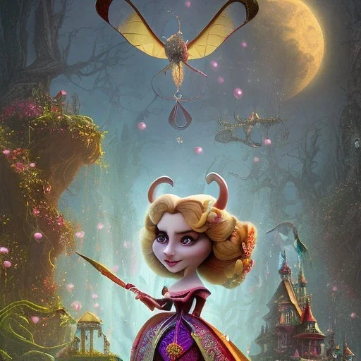 extrem tim burton style and disney style of the evil stepsisters, sharp focus, beautiful eyes