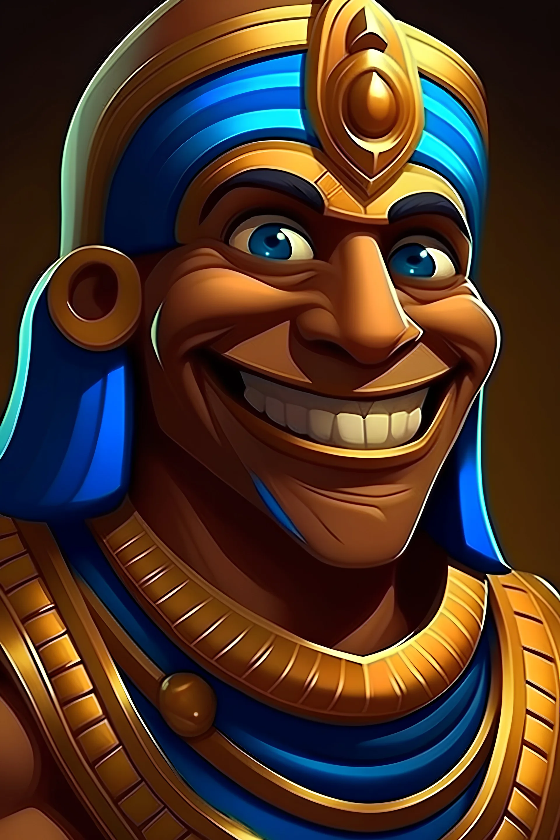 Pharaonic character smile