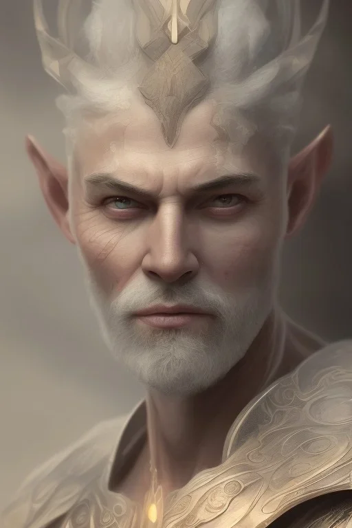 portrait elf man warrior, 8k resolution, high-quality, fine-detail, intricate, fantasy art, detailed matte, volumetric lighting, illustration, 3D