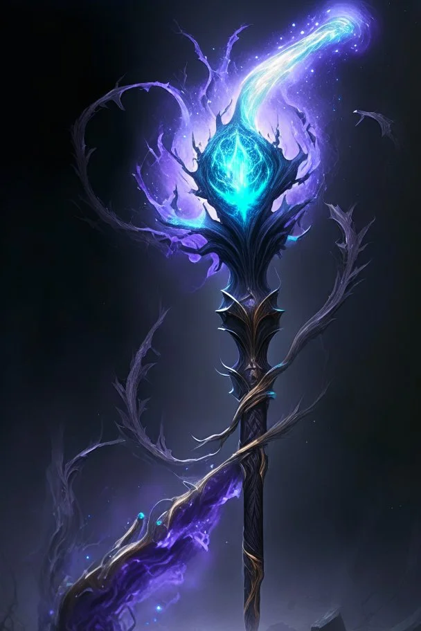 abyssal soul absorbing mage's staff