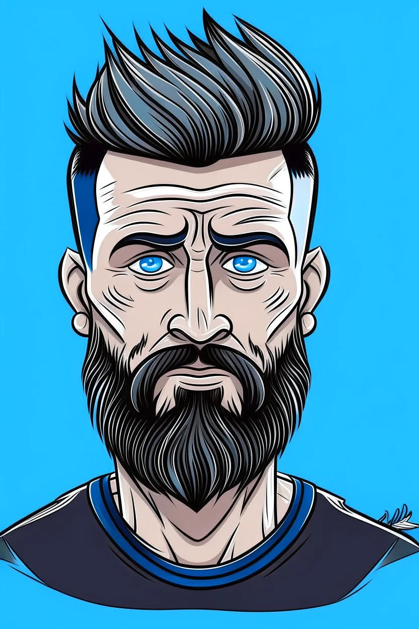 Olivier Giroud French football player ,cartoon 2d