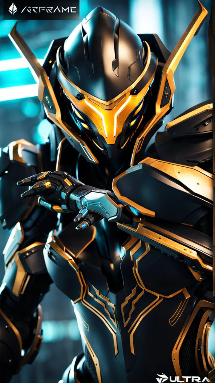 An incredible ultra advanced warframe with plenty of sophisticated gadgets with the whole and full body full armor with ultra sophisticated machine compagnon ultra high resolution and details with maximum ratings and frames possible and by the most advanced camera lenses.mind.Huge