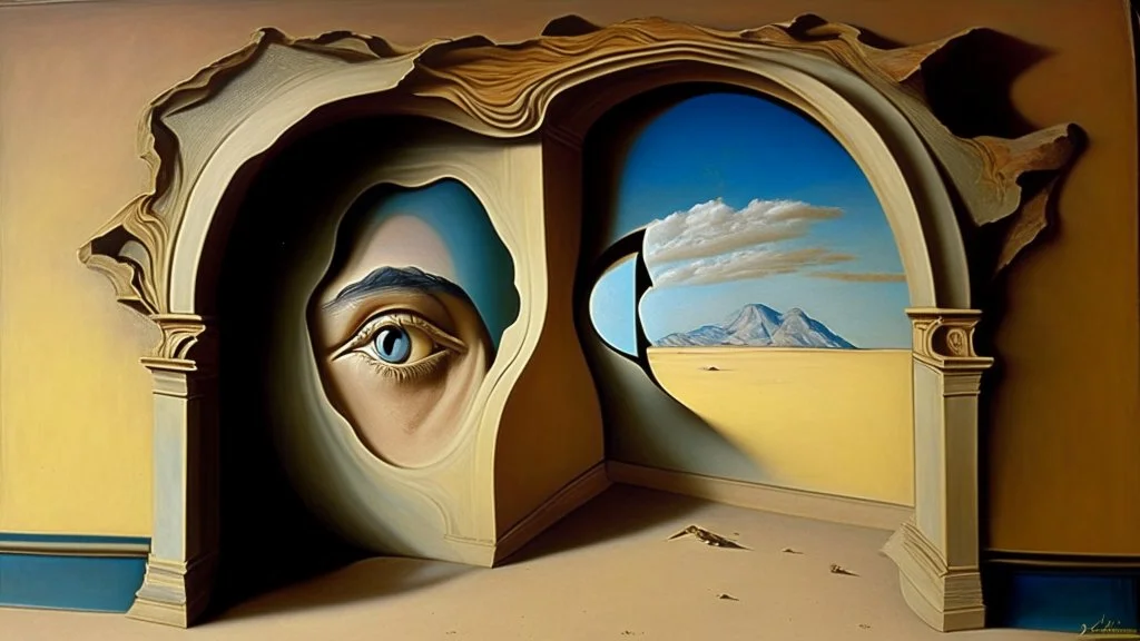 trompe l'oeil dali