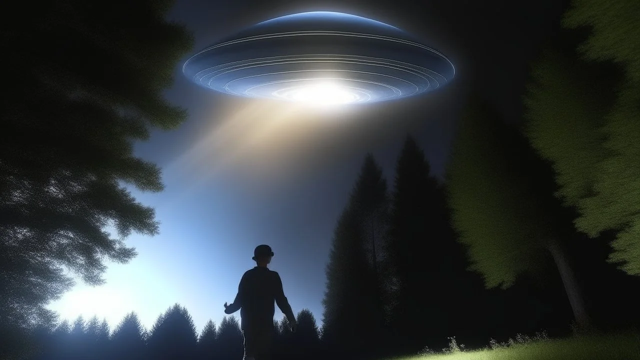 جسم مضيء يطير كبير جدا