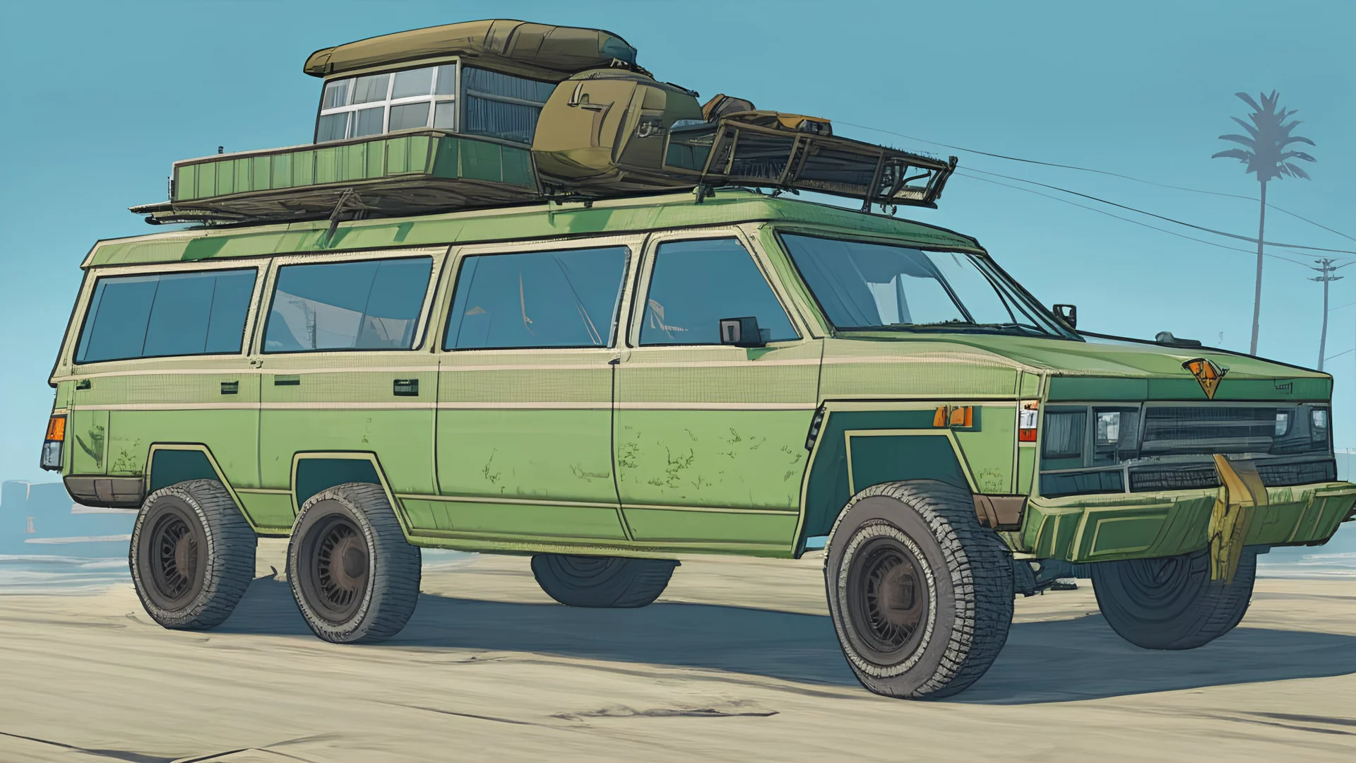 illustration of a gta 5 style vehicle
