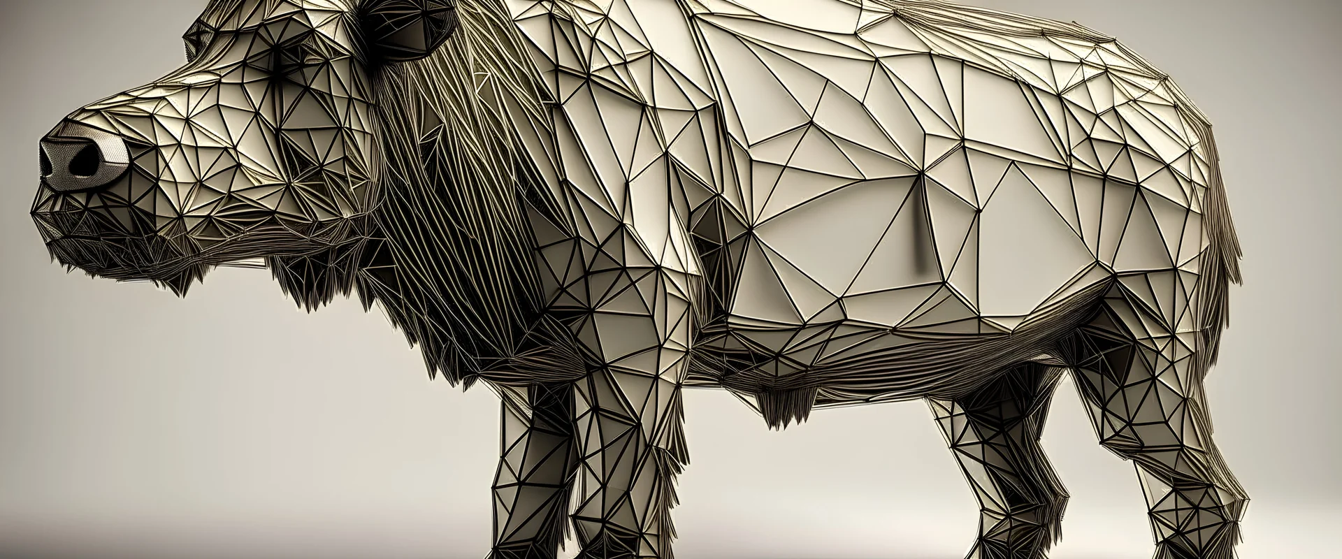 bison made from planar graph 2D